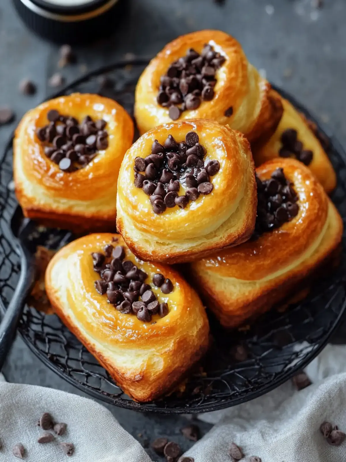 Indulgent Chocolate Chip Custard Brioches for Brunch Bliss 4 Indulgent Chocolate Chip Custard Brioches