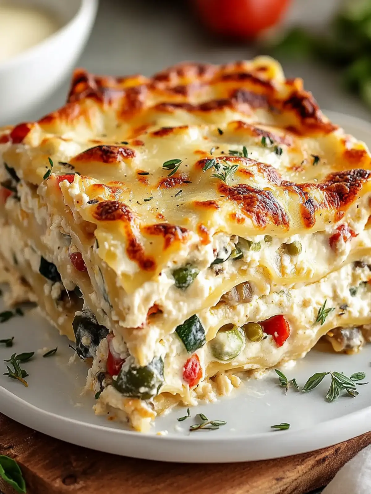 Loaded Veggie White Lasagna: A Creamy Comfort You’ll Love 5 Loaded Veggie White Lasagna