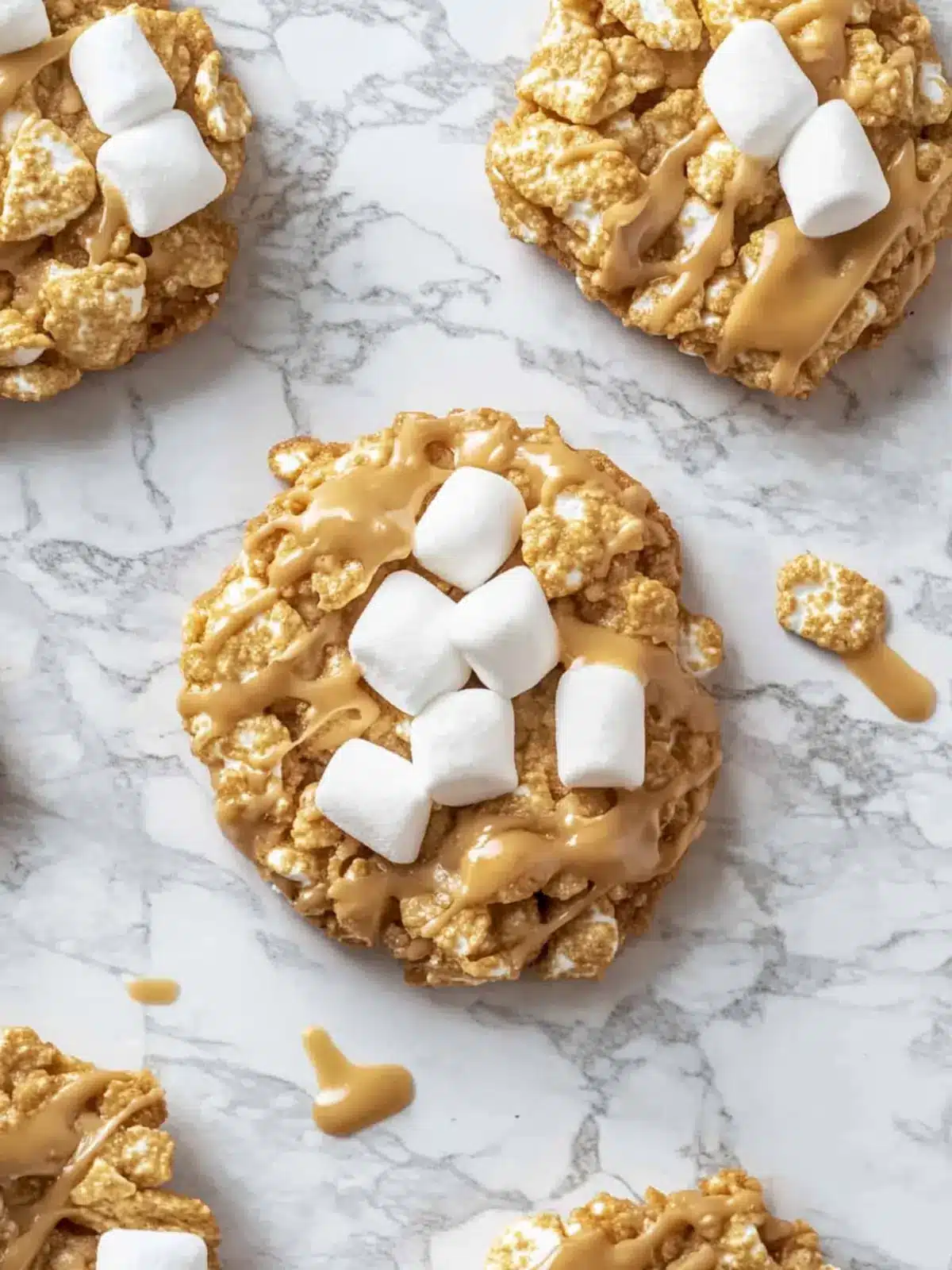 No Bake Peanut Butter Cornflake Cookies with Marshmallows Bliss 2 No bake peanut butter Cornflake cookies with marshmallows