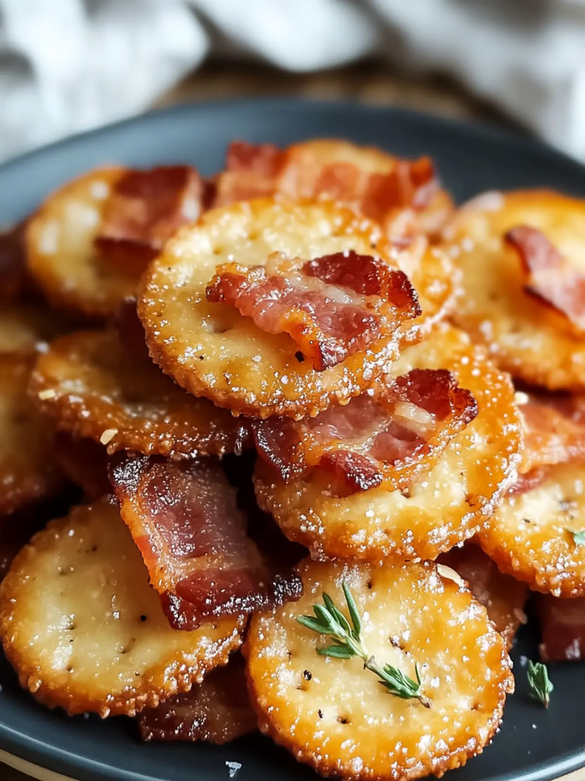 Bacon Ritz Crackers Appetizer: Air Fryer Magic Awaits 3 Bacon Ritz Crackers Appetizer in the Air Fryer