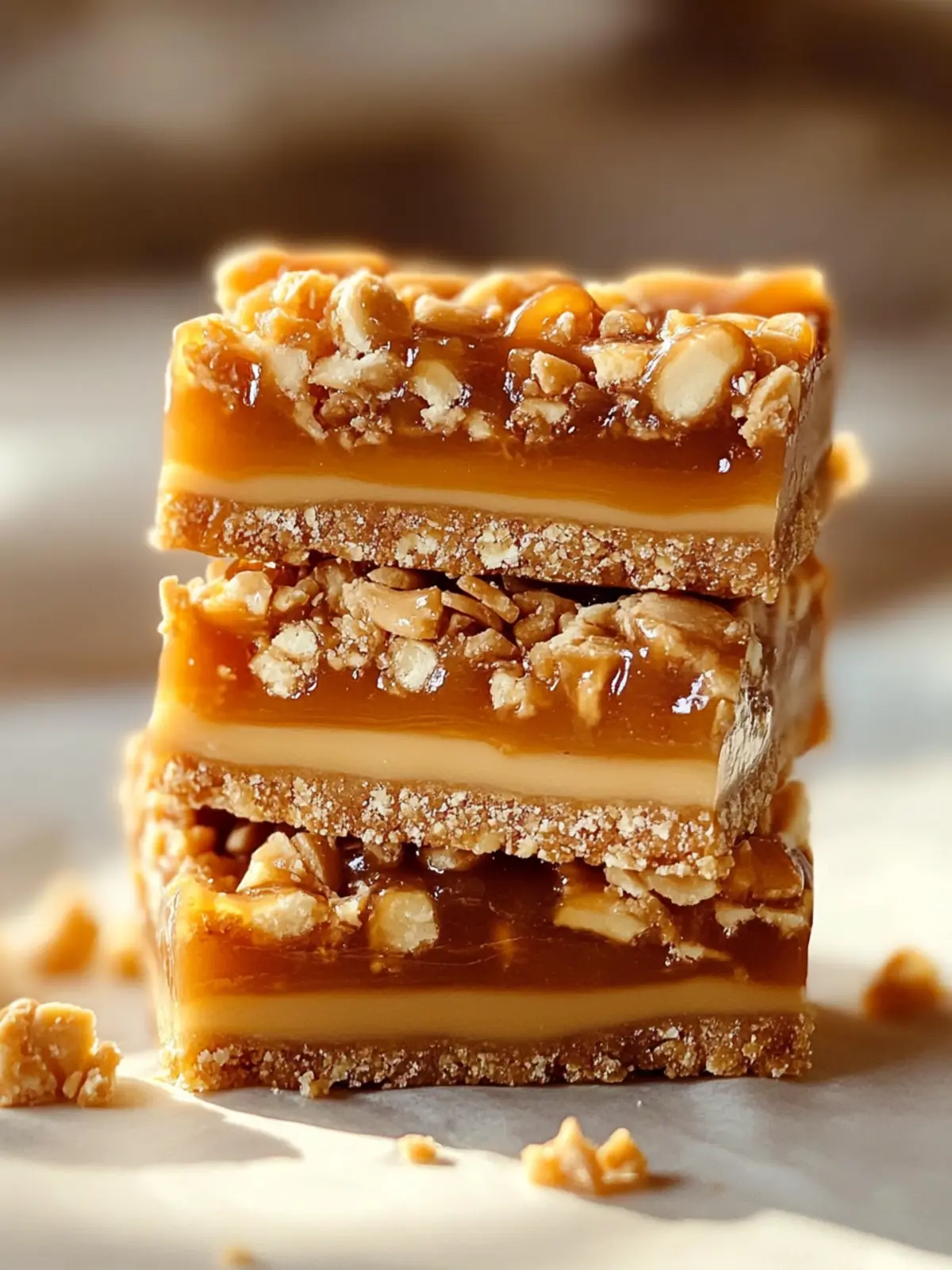 Caramel Crush Bars Dessert: Irresistible Oat Treats to Savor 3 Caramel Crush Bars Dessert