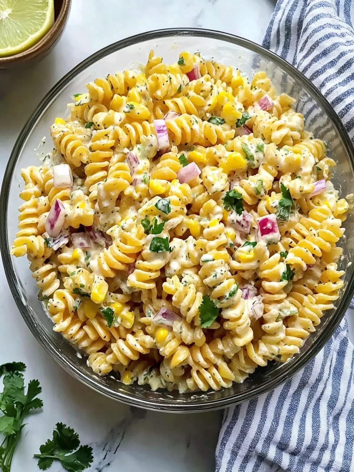 Creamy High Protein Elote Pasta Salad for Summer Fun 5 Creamy High Protein Elote Pasta Salad