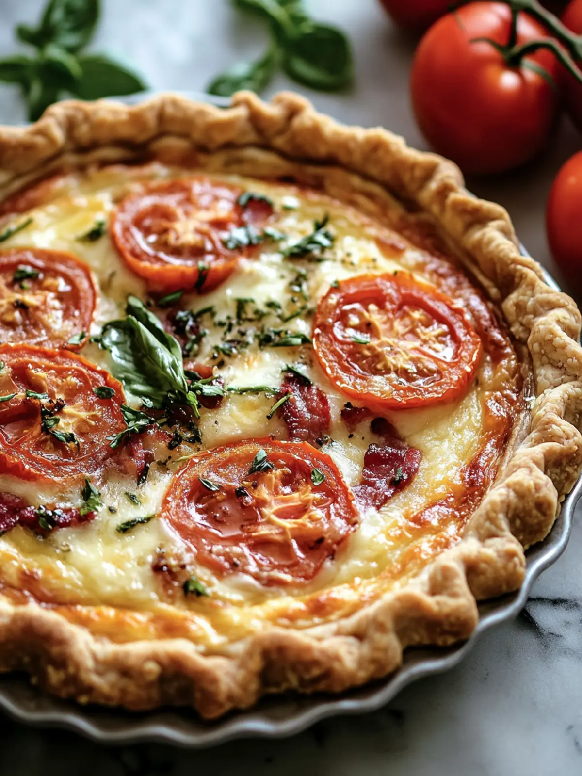 Bacon Onion Tomato Pie: A Must-Try Southern Comfort Dish 4 Bacon Onion Tomato Pie