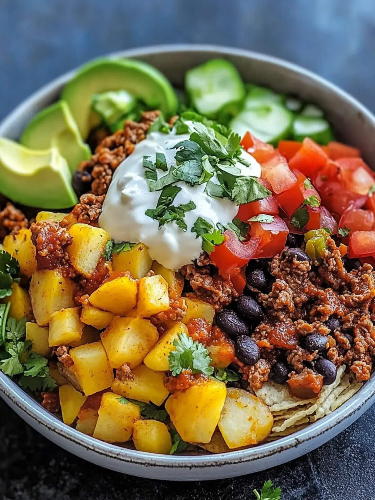Loaded Potato Taco Bowl: Customizable Comfort Food Delight 2 Loaded Potato Taco Bowl