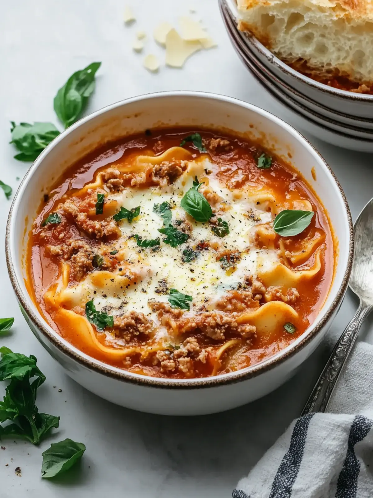 Mouthwatering One Pot Lasagna Soup for Cozy Nights 2 Mouthwatering One Pot Lasagna Soup