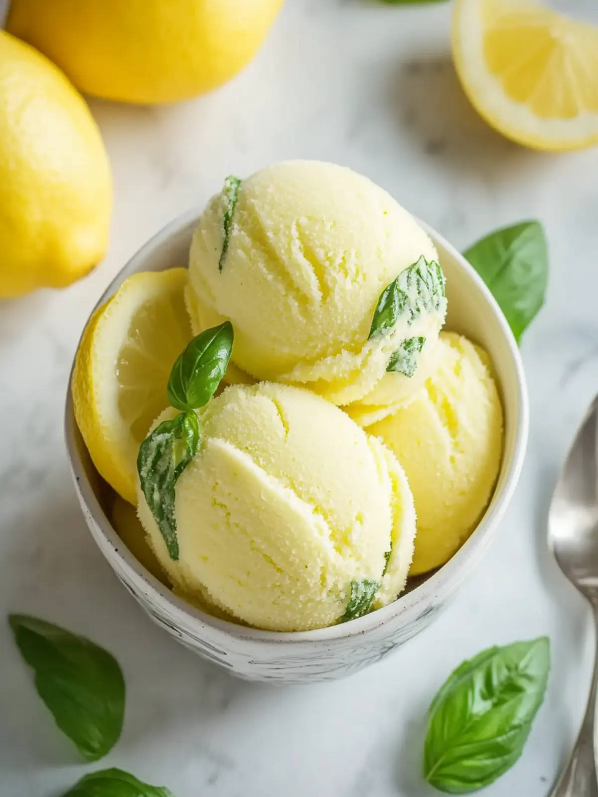 Lemon Basil Sorbet: Your Refreshing Summer Bliss Awaits 3 Lemon Basil Sorbet: Refreshing Summer Bliss Awaits!
