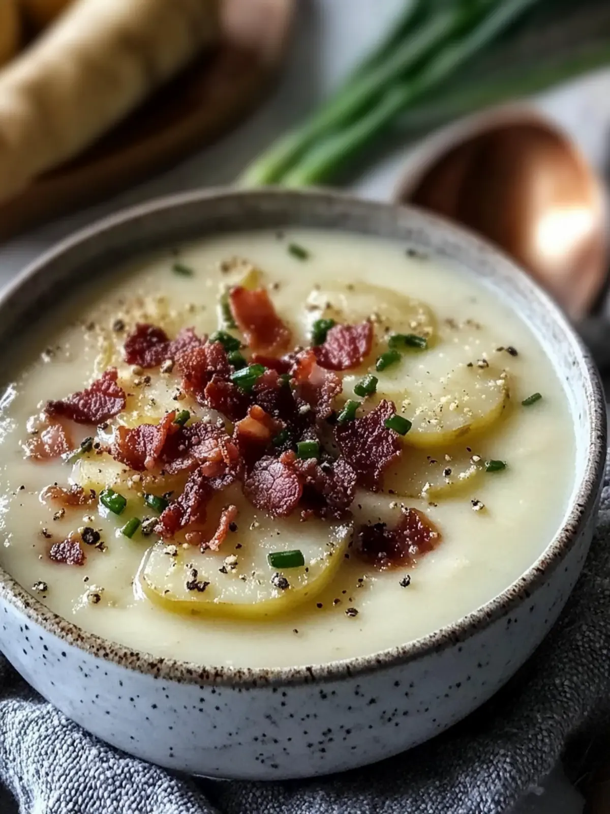Creamy Irish Potato Soup Recipe with Leeks and Bacon Made Easy 3 Creamy Irish Potato Soup Recipe with Leeks and Bacon Easy and Perfect