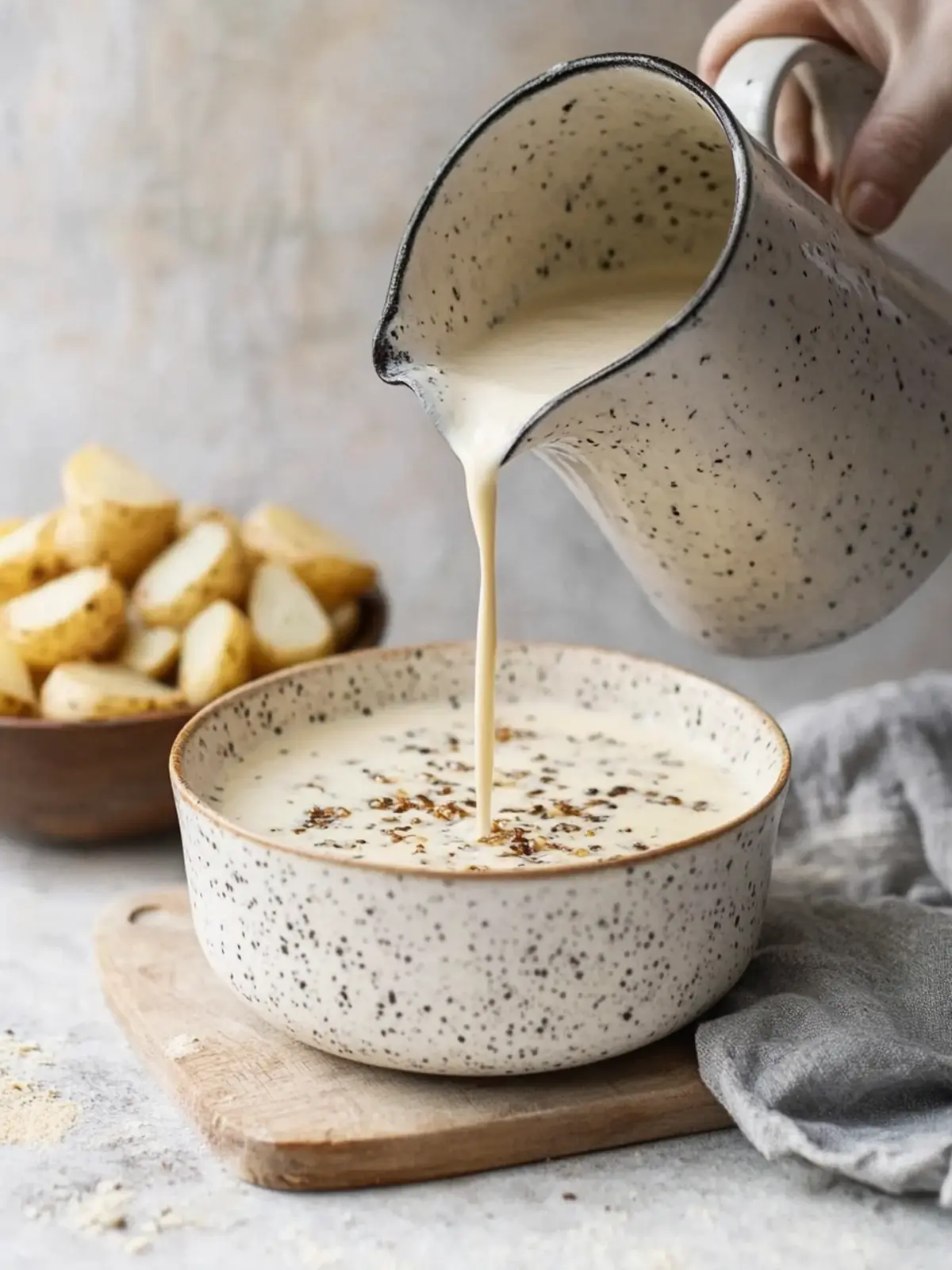 Creamy Pour-Over Potatoes: The Ultimate Comfort Food Delight 3 creamy pour-over over potatoes