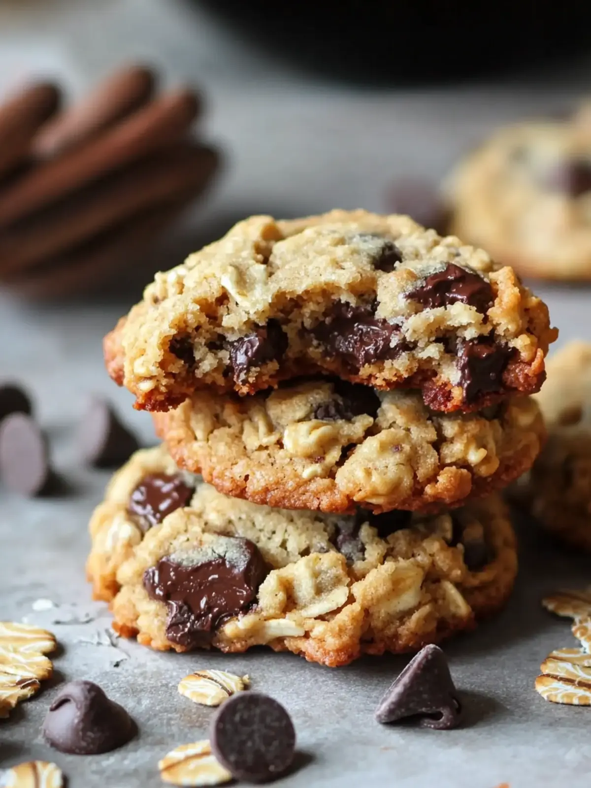 Thick and Chewy Oatmeal Chocolate Chip Cookies Recipe 3 Oatmeal Chocolate Chip Cookies Recipe