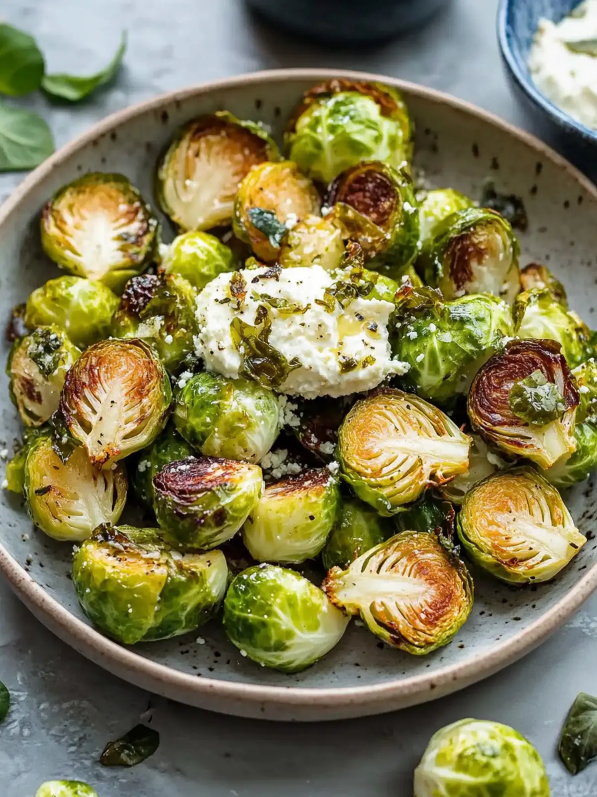 Crispy Brussels Sprouts with Boursin Cheese: A Flavor Explosion 2 Crispy Brussels Sprouts with Boursin Cheese