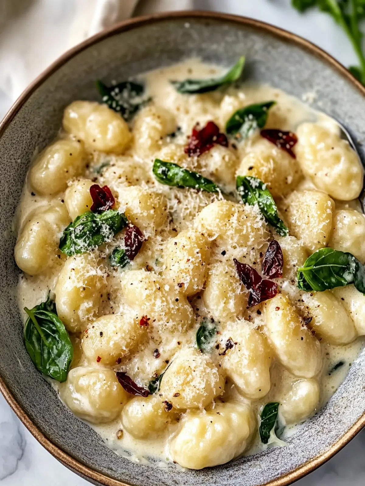 Delicious Creamy Buttery Tuscan Gnocchi Recipe in 25 Minutes 4 reamy buttery Tuscan gnocchi recipe
