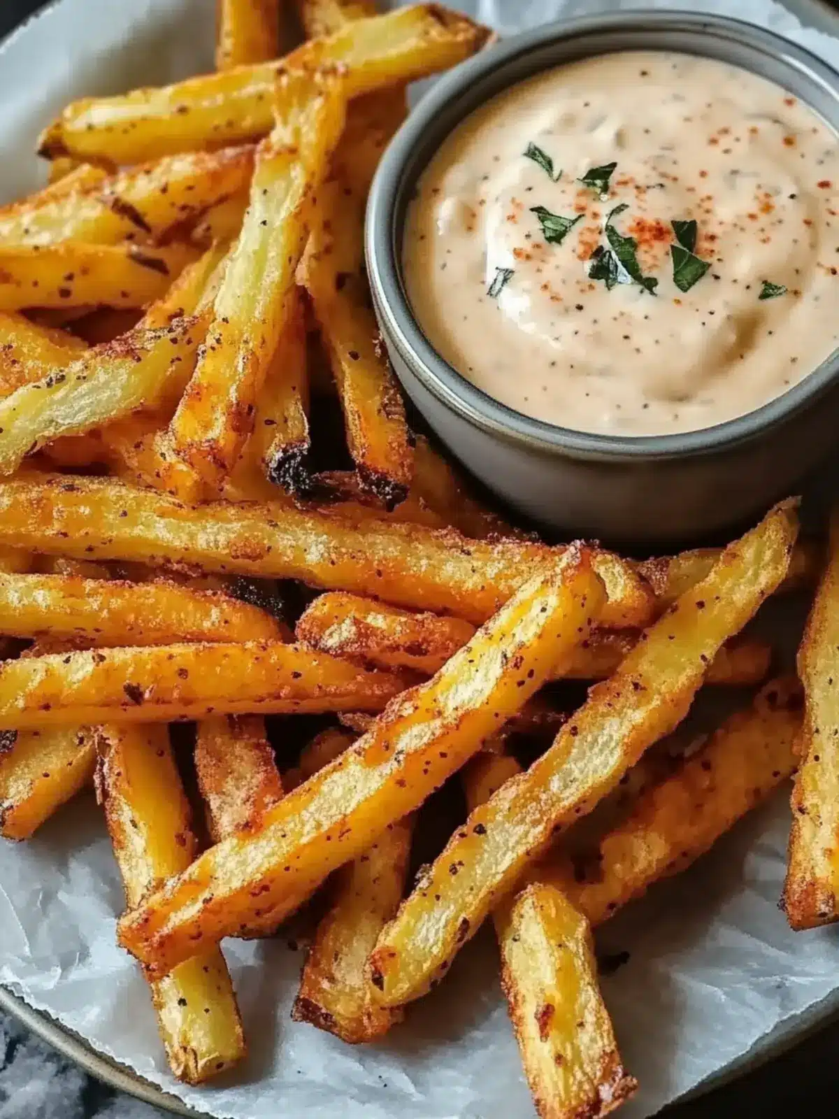 Baked Turnip Fries with Dip: A Crispy Low-Carb Delight 5 Baked Turnip Fries with Dip