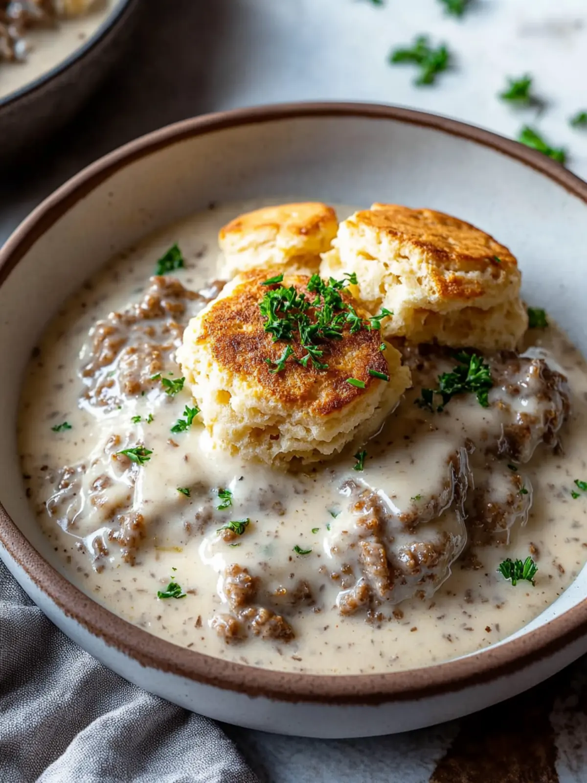 High Protein Biscuits & Gravy Breakfast Made Easy at Home 3 High Protein Biscuits & Gravy Breakfast