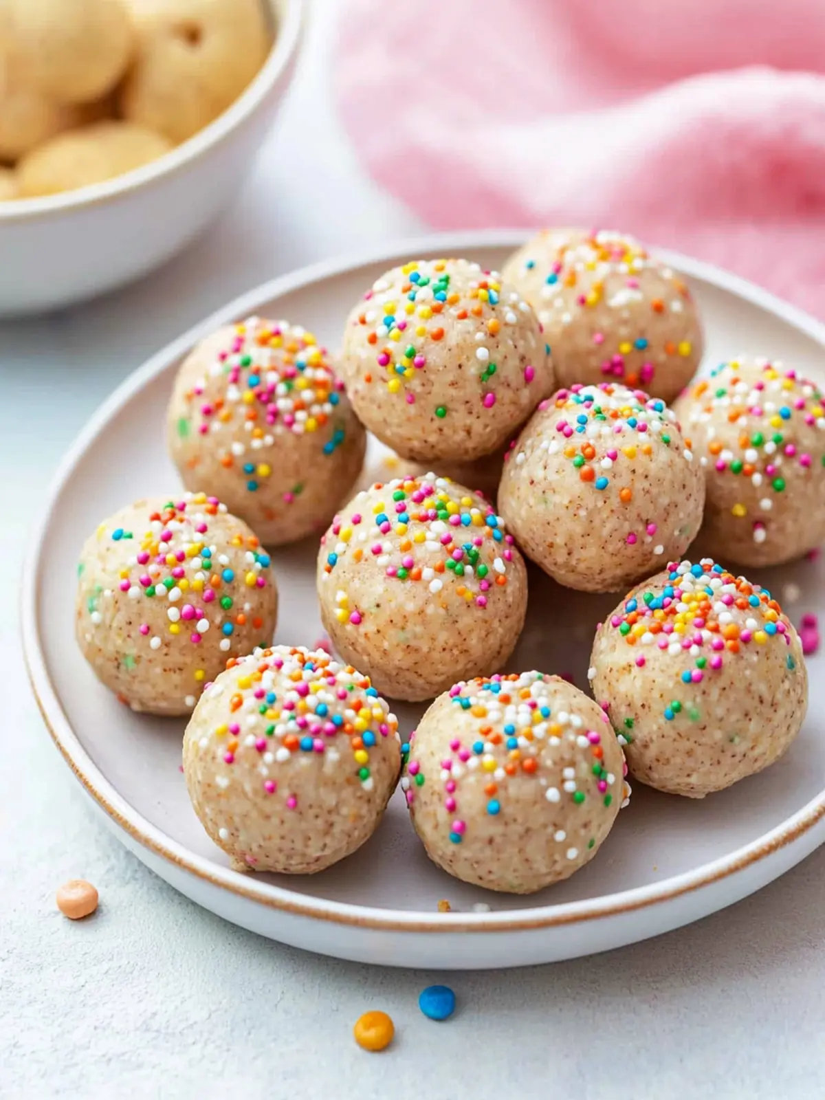 No Bake Cake Batter Protein Balls: Indulge Without Guilt 2 Bake Cake Batter Protein Balls