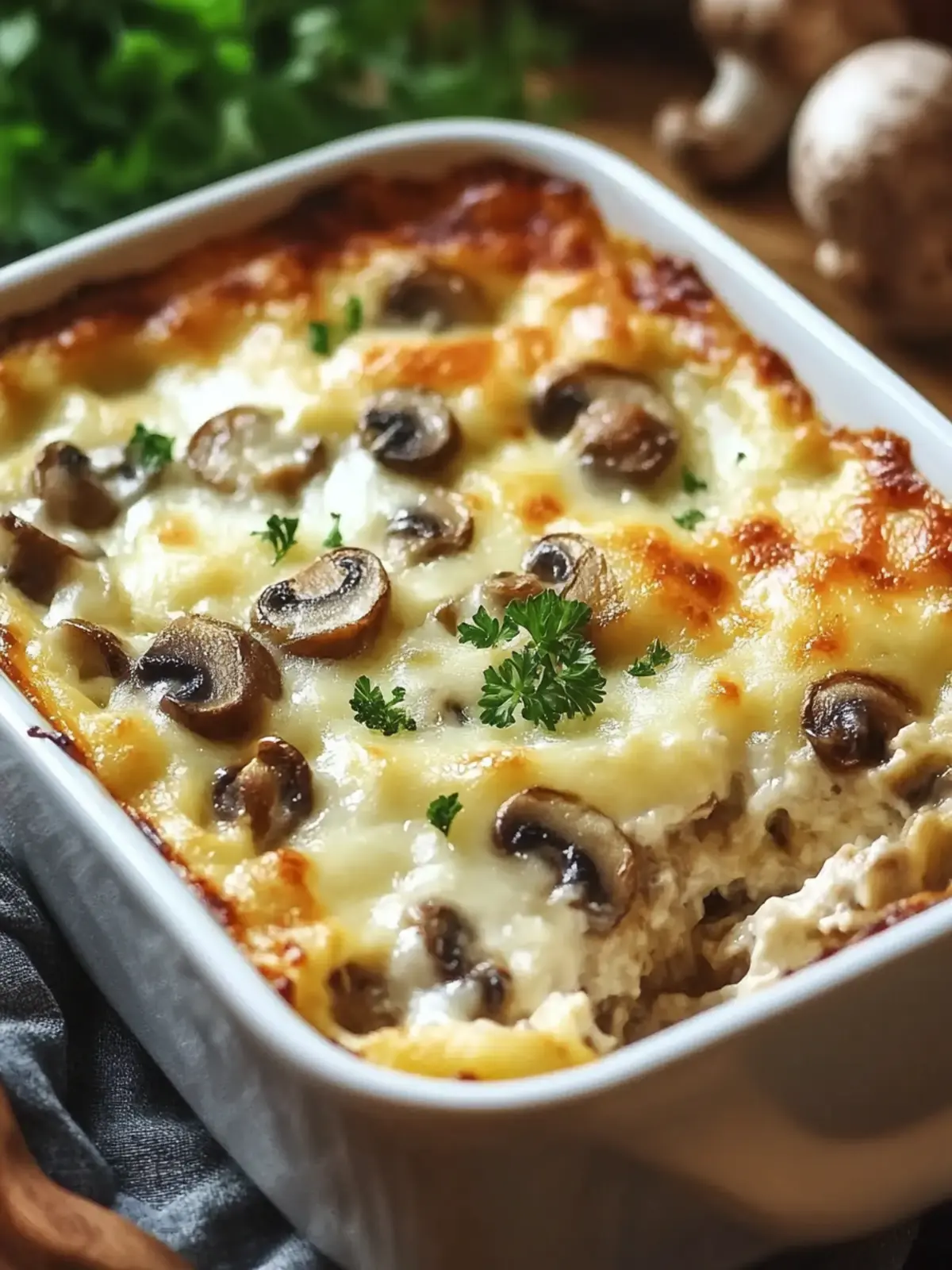 Mushroom and Swiss Burger Casserole is a Must-Try Comfort Dish 4 Mushroom and Swiss Burger Casserole is a must-try dish!