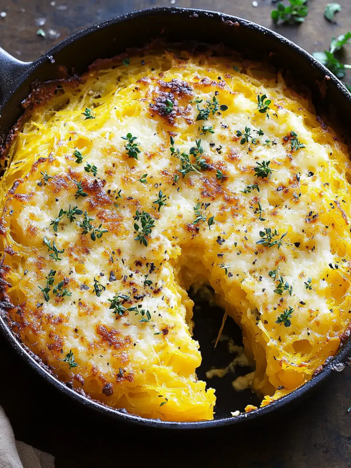 Creamy Spaghetti Squash Au Gratin for Guilt-Free Comfort 5 Creamy Spaghetti Squash Au Gratin