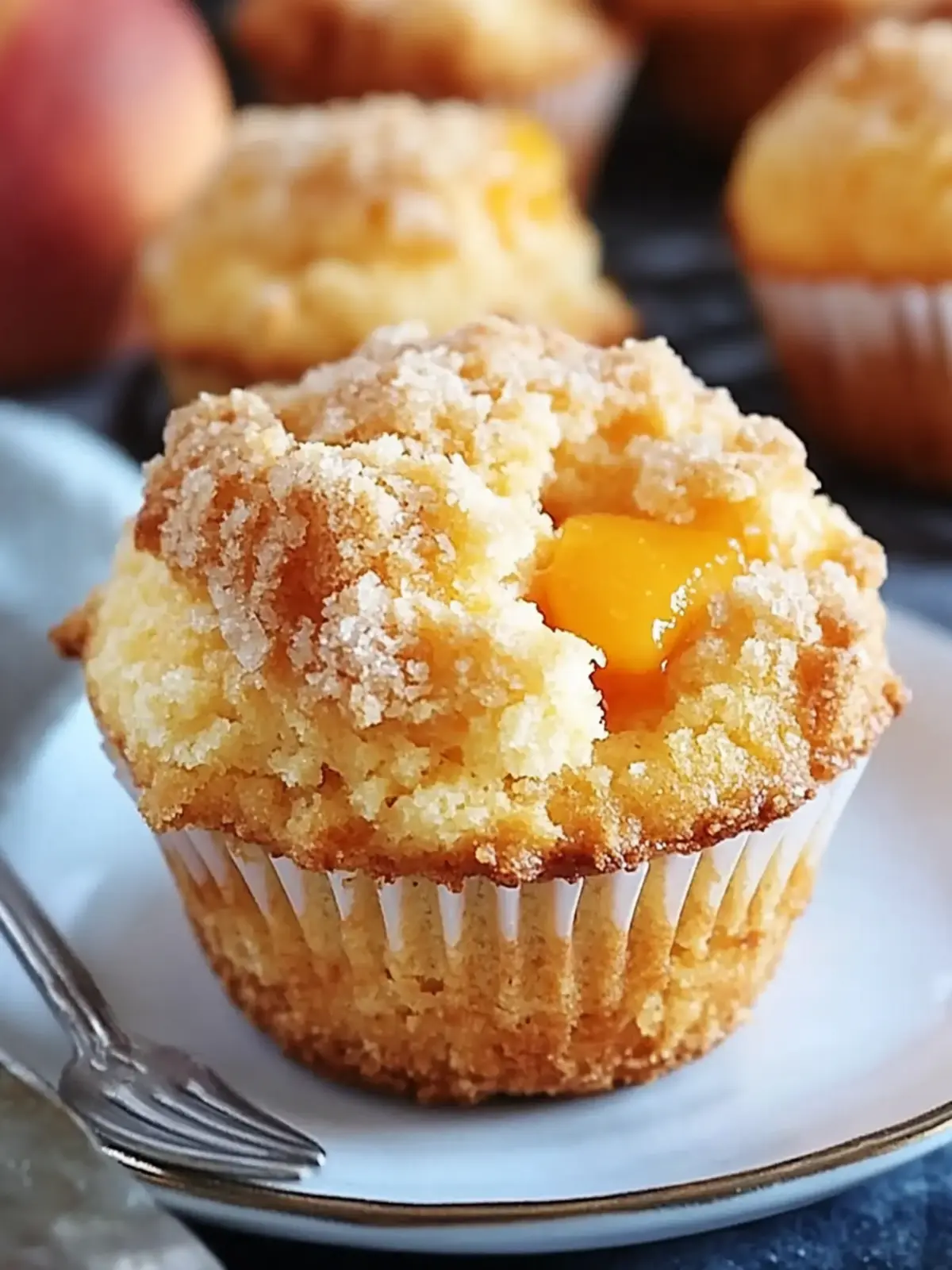 Homemade Peach Cobbler Muffins That Taste Like Summer Bliss 4 Homemade Peach Cobbler Muffins