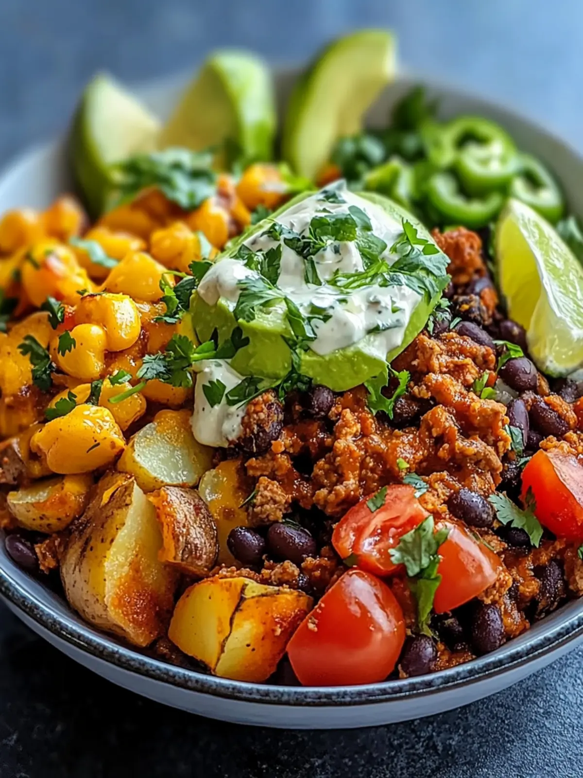 Loaded Potato Taco Bowl: Customizable Comfort Food Delight 3 Loaded Potato Taco Bowl