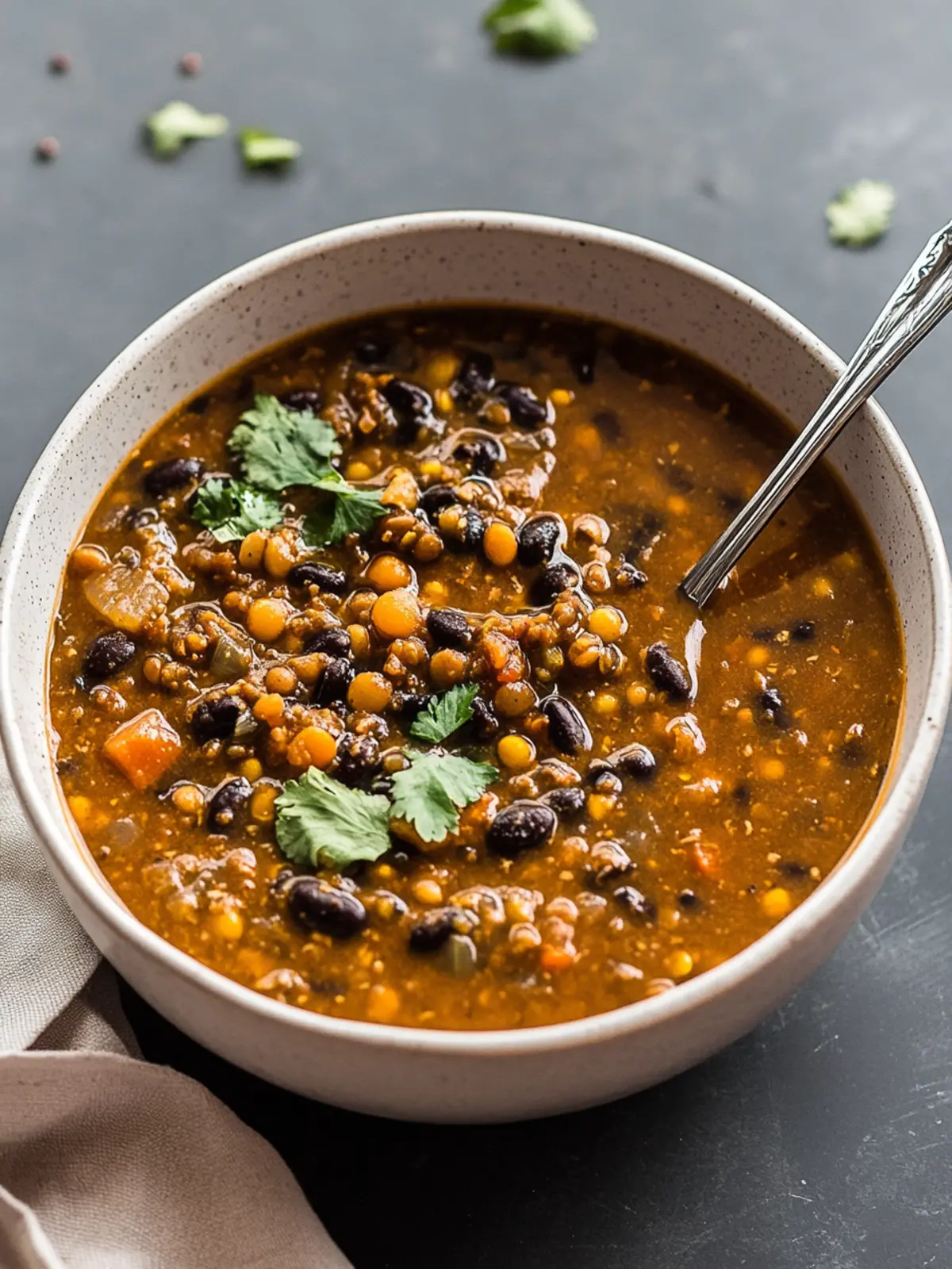 Protein Packed Black Bean and Lentil Soup for Cozy Nights 2 Protein Packed Black Bean and Lentil Soup
