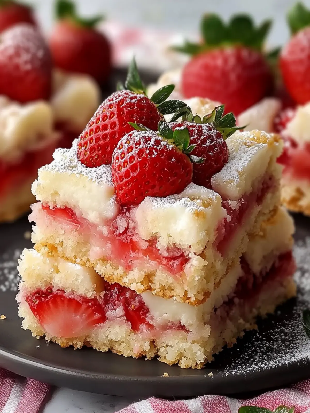 Strawberry Shortcake Bars Recipe