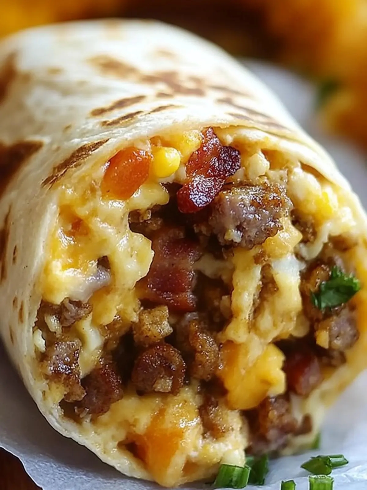 Ultimate Breakfast Burrito with Bacon, Sausage & Hash Browns Bliss 4 Ultimate Breakfast Burrito with Bacon, Sausage & Hash Browns: An Amazing Recipe