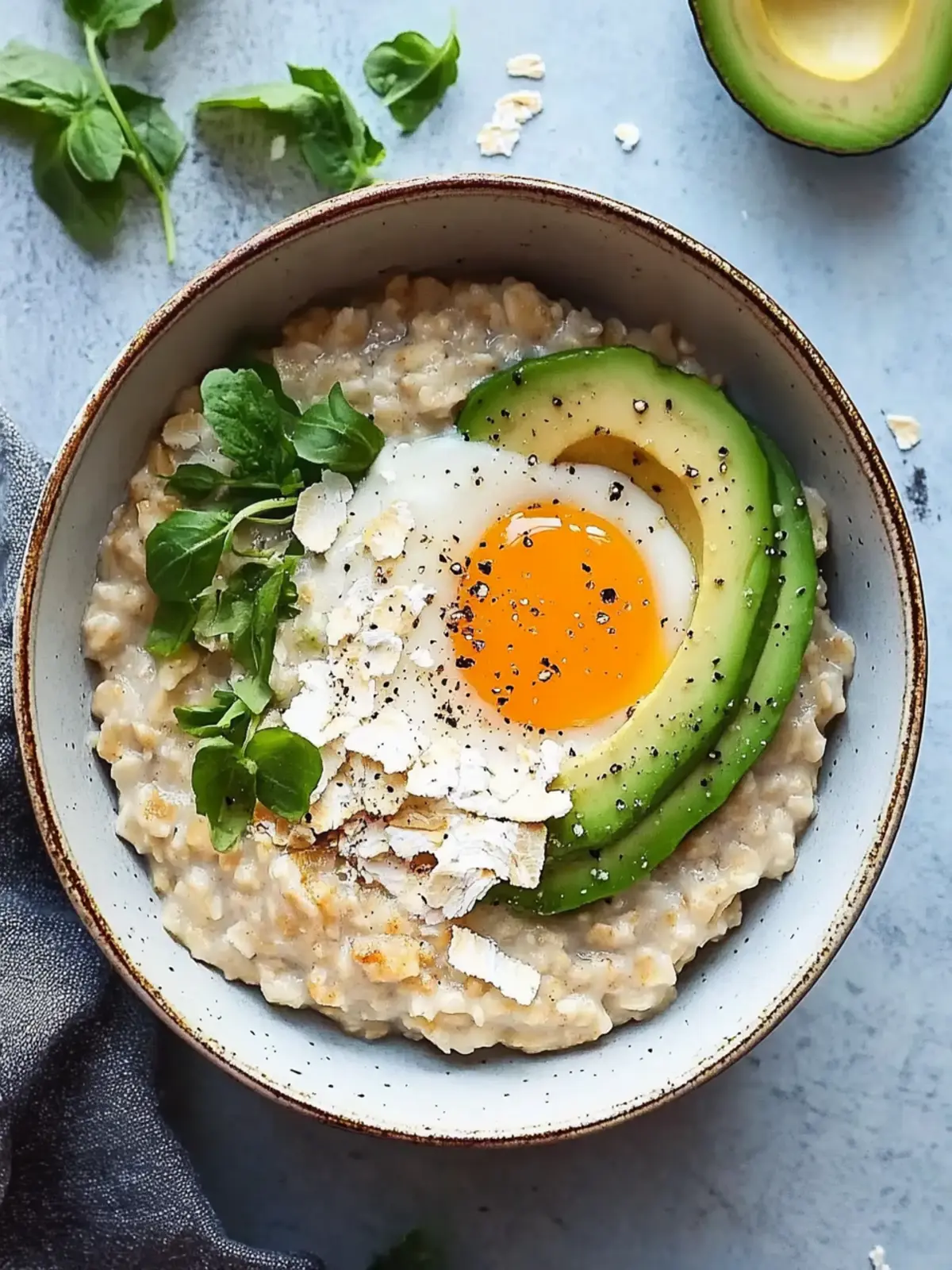 Delicious Simple Savory Avocado Oatmeal for a Quick Breakfast 4 Simple Savory Avocado Oatmeal