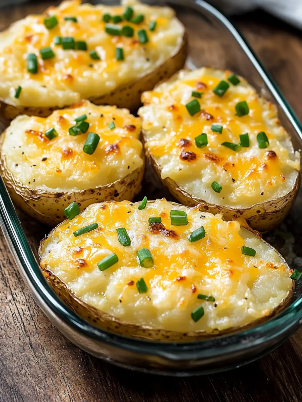 Creamy Cheddar & Chive Oven-Baked Potatoes You’ll Love 3 Creamy Cheddar & Chive Oven-Baked Potatoes