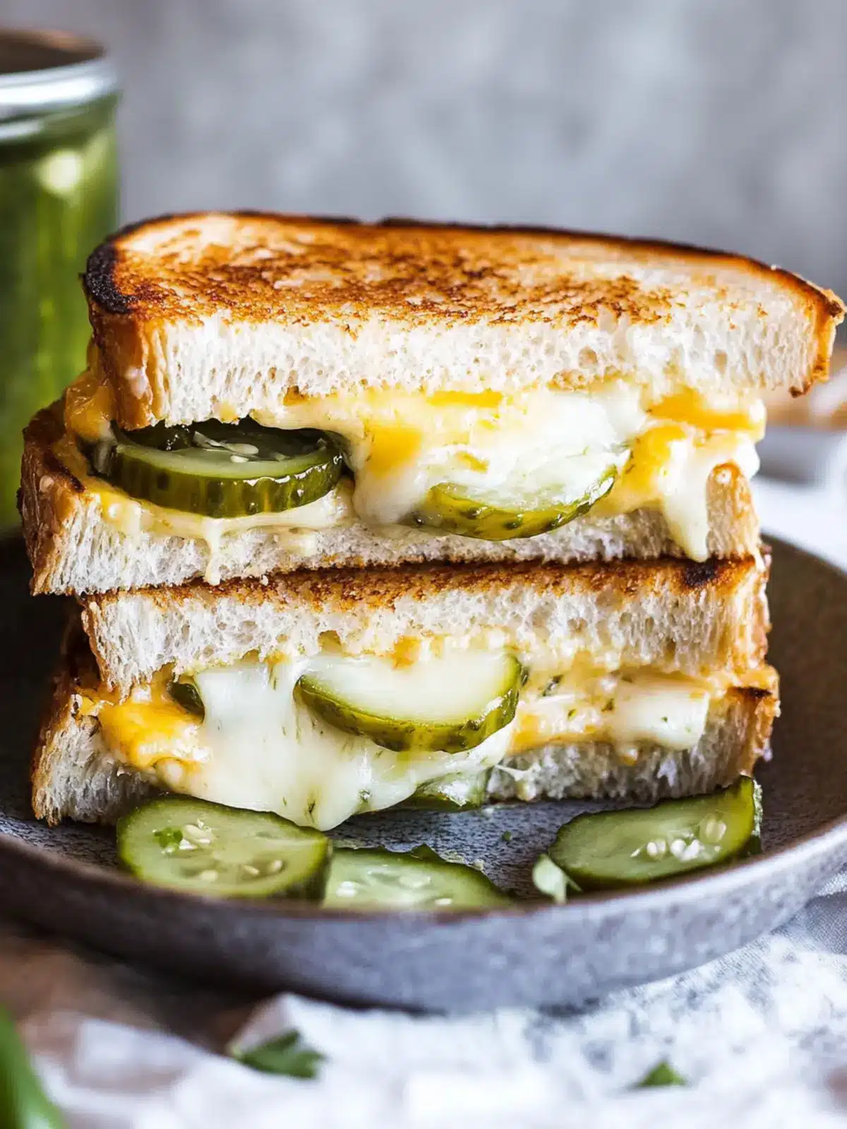 Ultimate Pickle Grilled Cheese Sandwich You'll Crave Daily 2 Pickle Grilled Cheese Sandwich