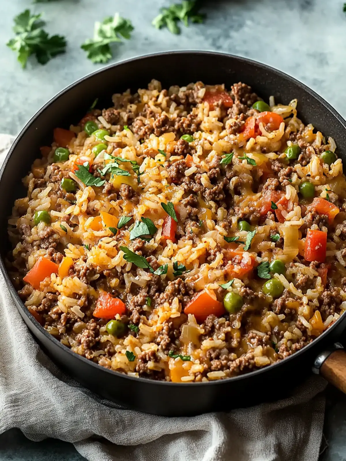 Classic Ground Beef and Rice Skillet Ready in 30 Minutes 3 Classic Ground Beef and Rice Skillet