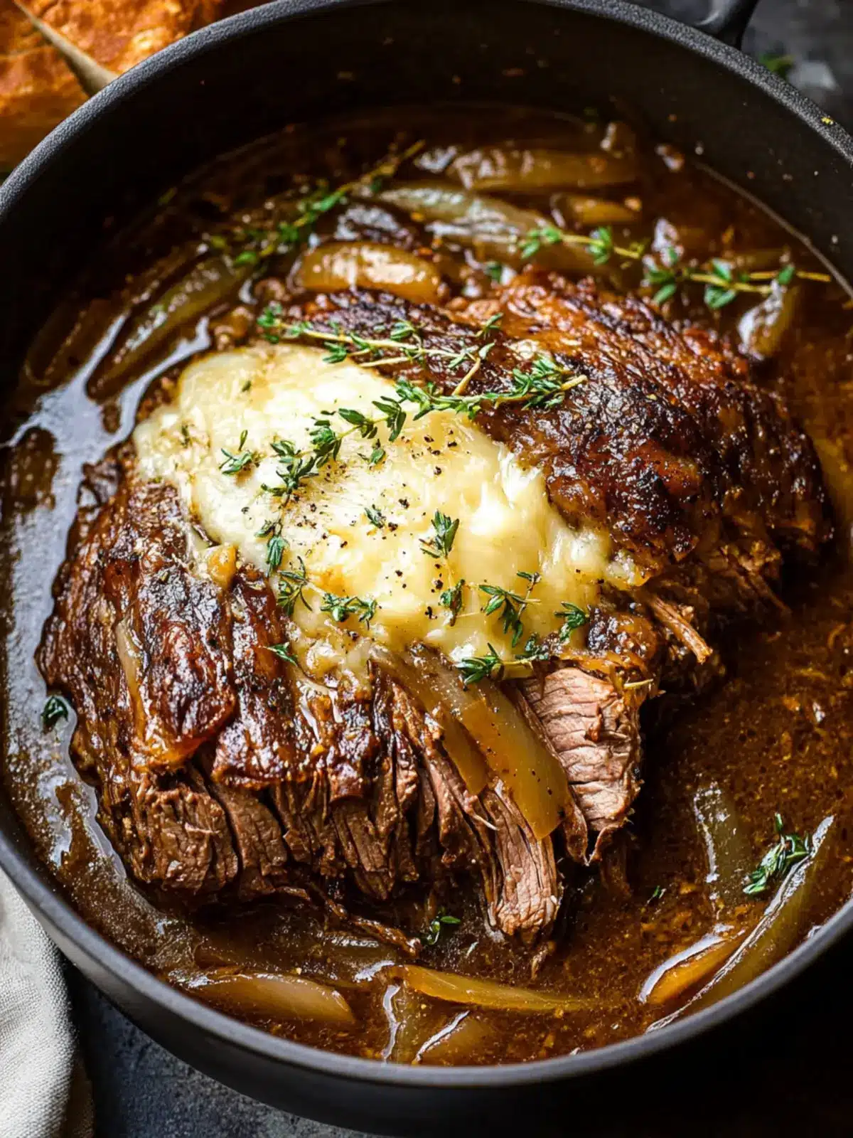 Melt-in-Your-Mouth French Onion Braised Chuck Roast Recipe 2 French Onion Braised Chuck Roast