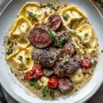 Steak and Ravioli with Creamy Garlic Herb Sauce Made Easy 8 Steak and Ravioli with Creamy Garlic Herb Sauce