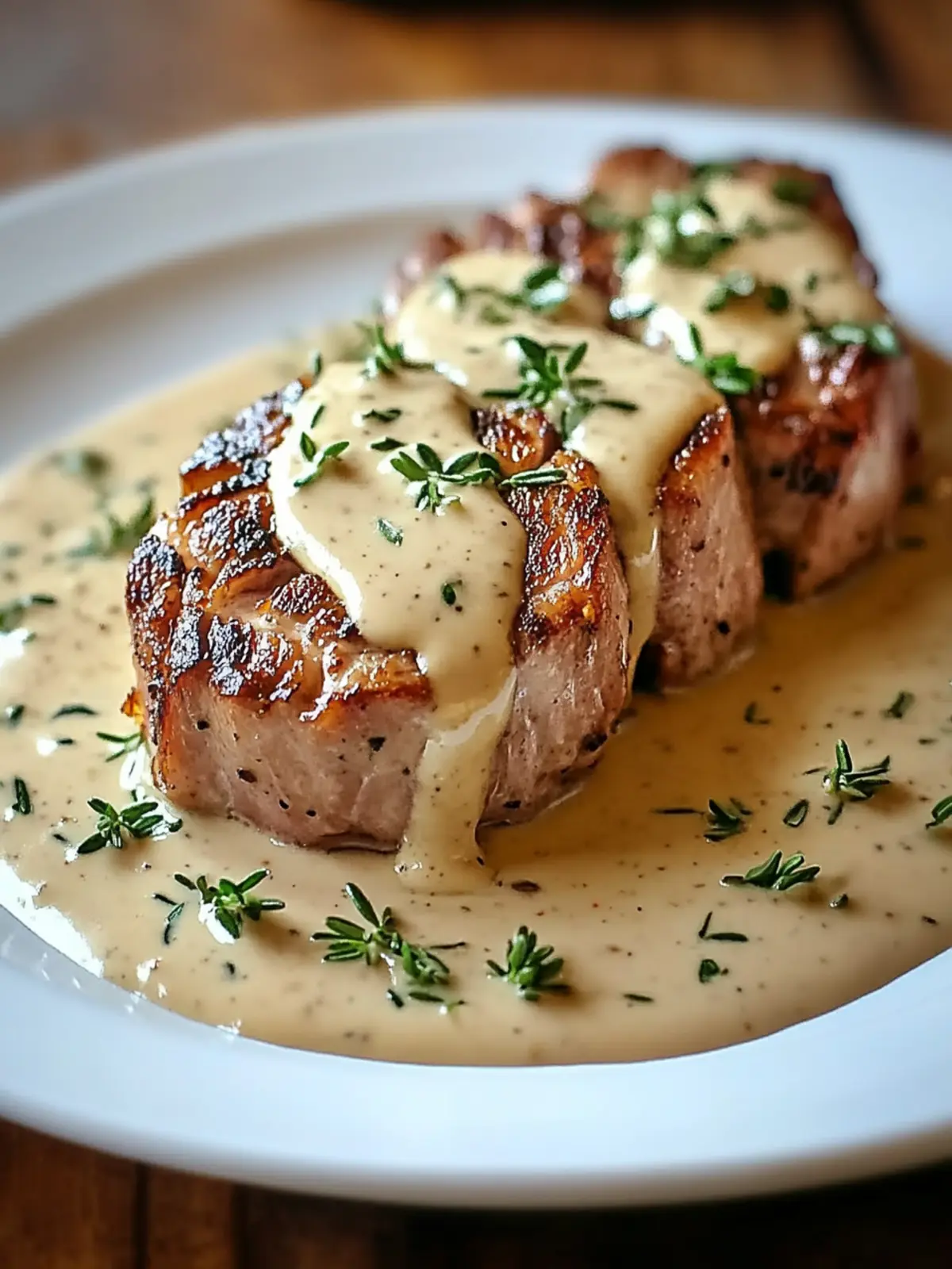 Irresistibly Juicy Pork Tenderloin with Dijon Cream Sauce