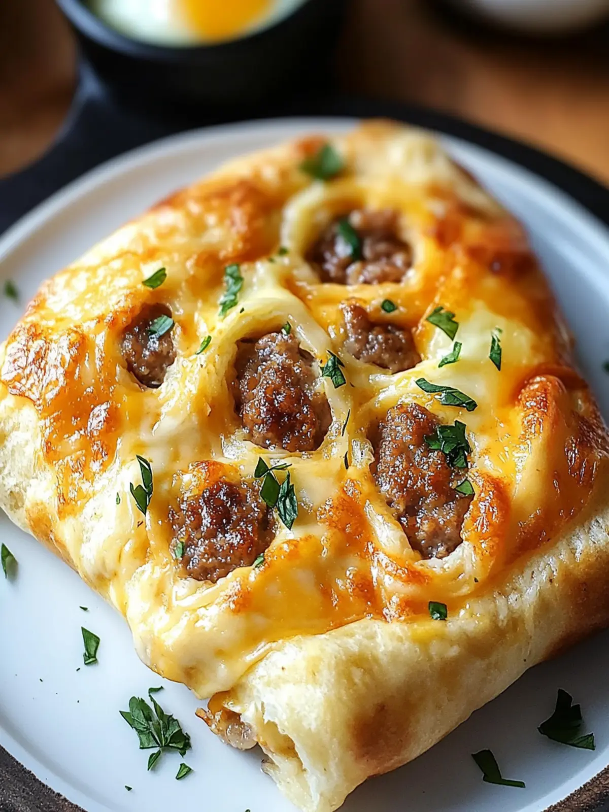 Sausage Egg and Cheese Breakfast Roll-Ups