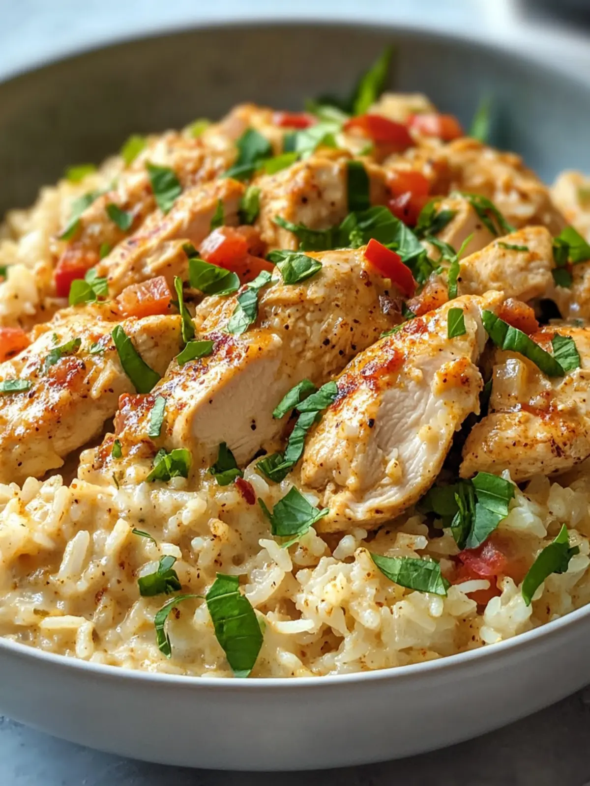 Creamy Cajun Chicken Rice: High Protein Comfort Food Recipe