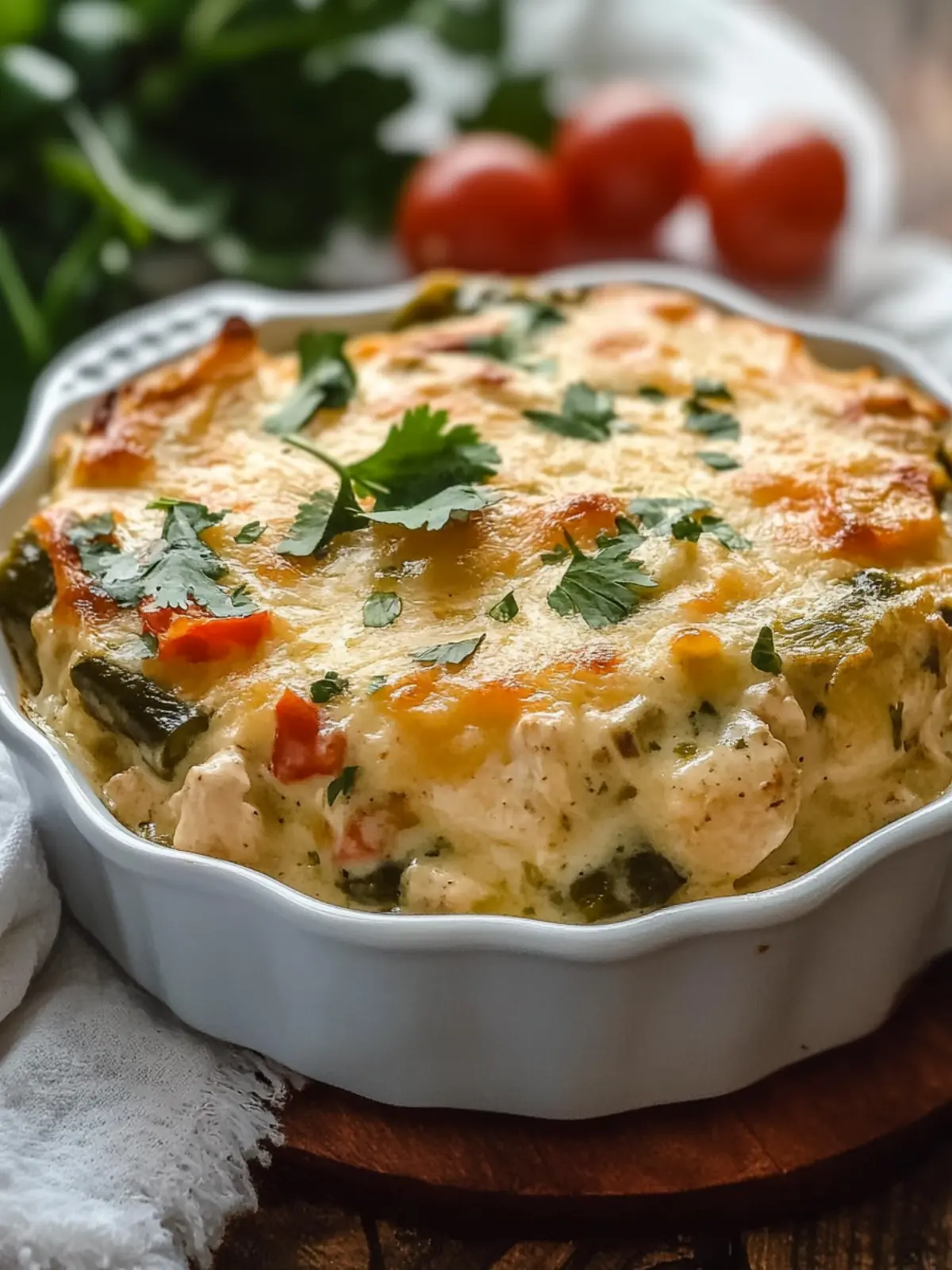 Delicious Chicken Poblano Casserole with Creamy Sauce Bliss 2 Chicken Poblano Casserole with Creamy Sauce