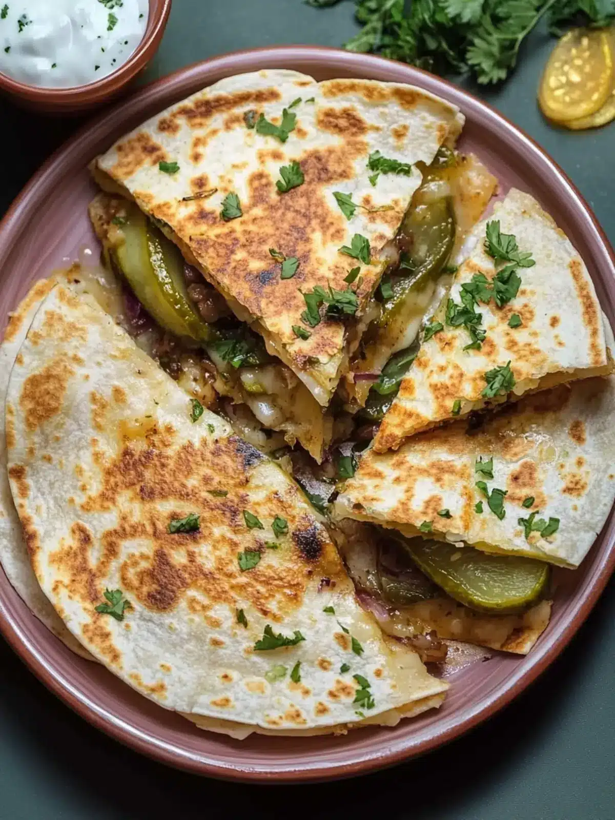 Crispy Dill Pickle Quesadilla: A Tangy Twist to Snack Time 5 Crispy Dill Pickle Quesadilla