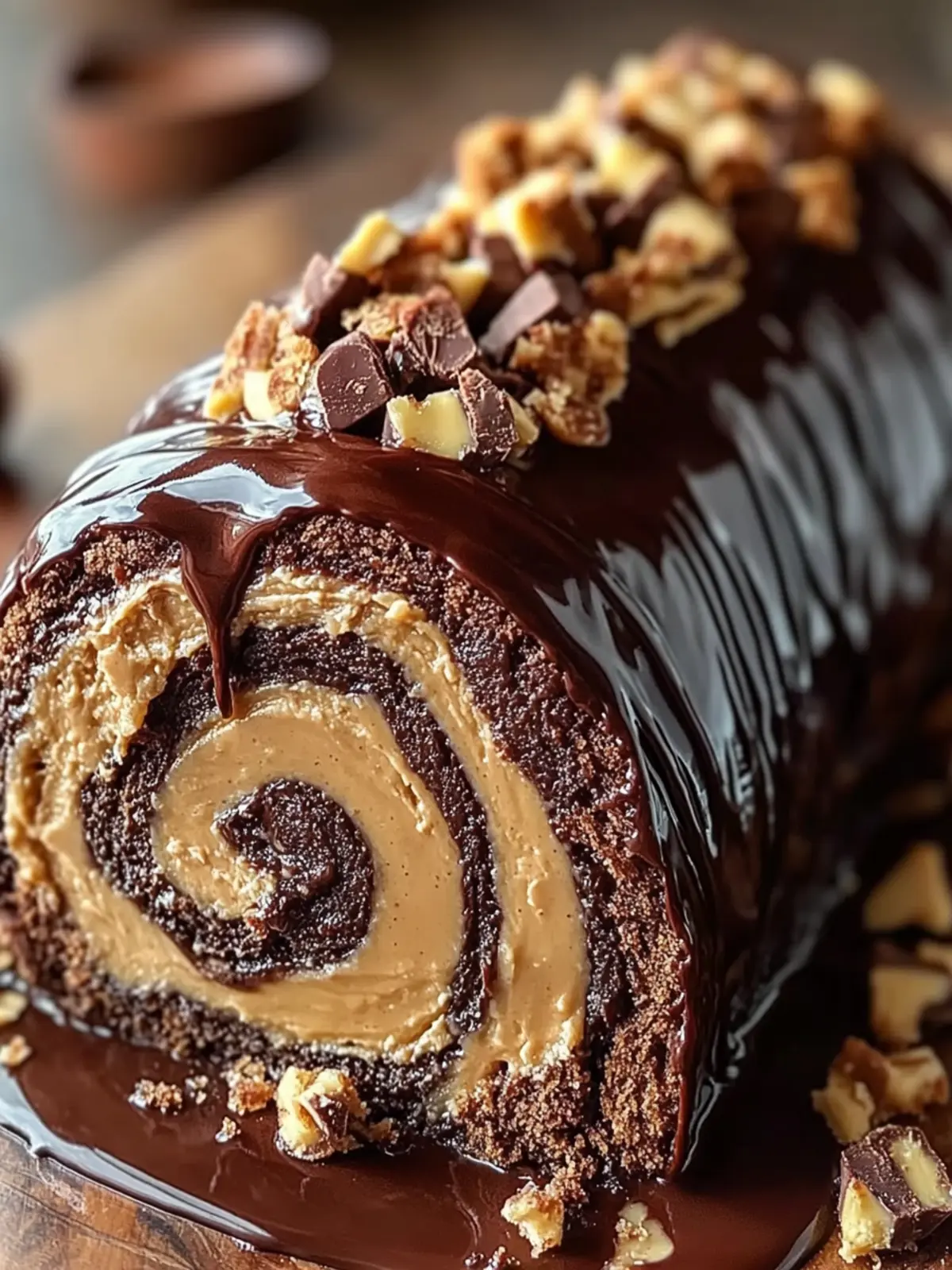 Decadent Peanut Butter Cup Chocolate Roll Recipe for Joyful Sharing 3 Decadent Peanut Butter Cup Chocolate Roll Recipe
