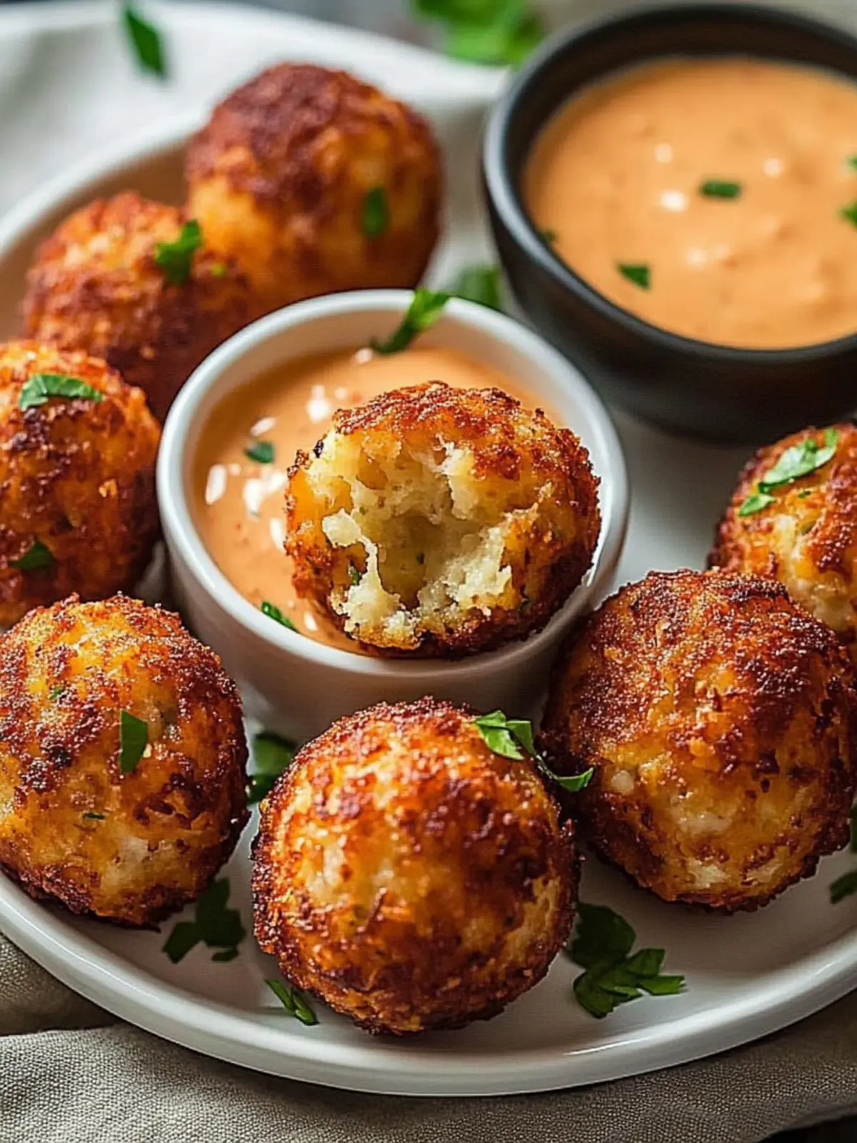 Irresistible Reuben Balls with Spicy Thousand Island Dip 2 Reuben Balls with Spicy Thousand Island Dipping Sauce