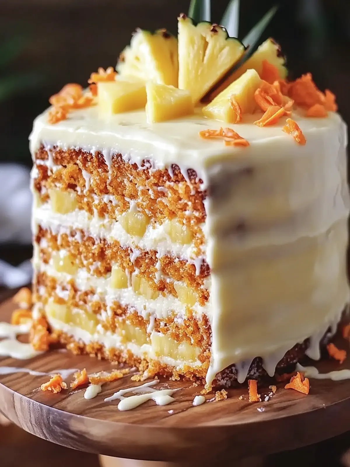 Hawaiian Carrot Pineapple Cake That Will Brighten Your Day 3 Hawaiian Carrot Pineapple Cake