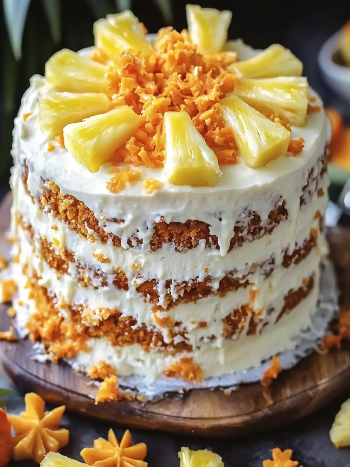 Hawaiian Carrot Pineapple Cake