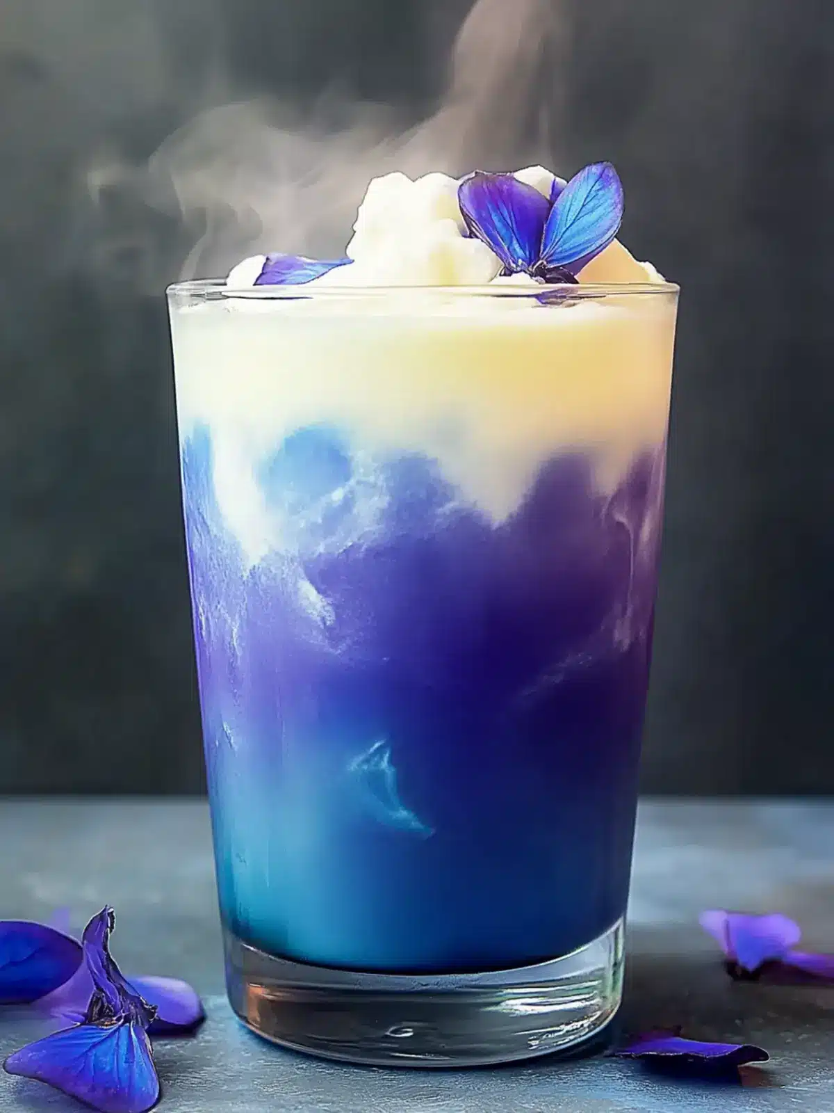 Iced Blue Tea Latte Recipe with Dreamy Vanilla Cold Foam 4 Iced Blue Tea Latte Recipe – Butterfly Pea Flower Tea with Vanilla Cold Foam