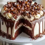 Decadent Chocolate Turtle Cake with Salty Caramel Bliss 9 Chocolate Turtle Cake