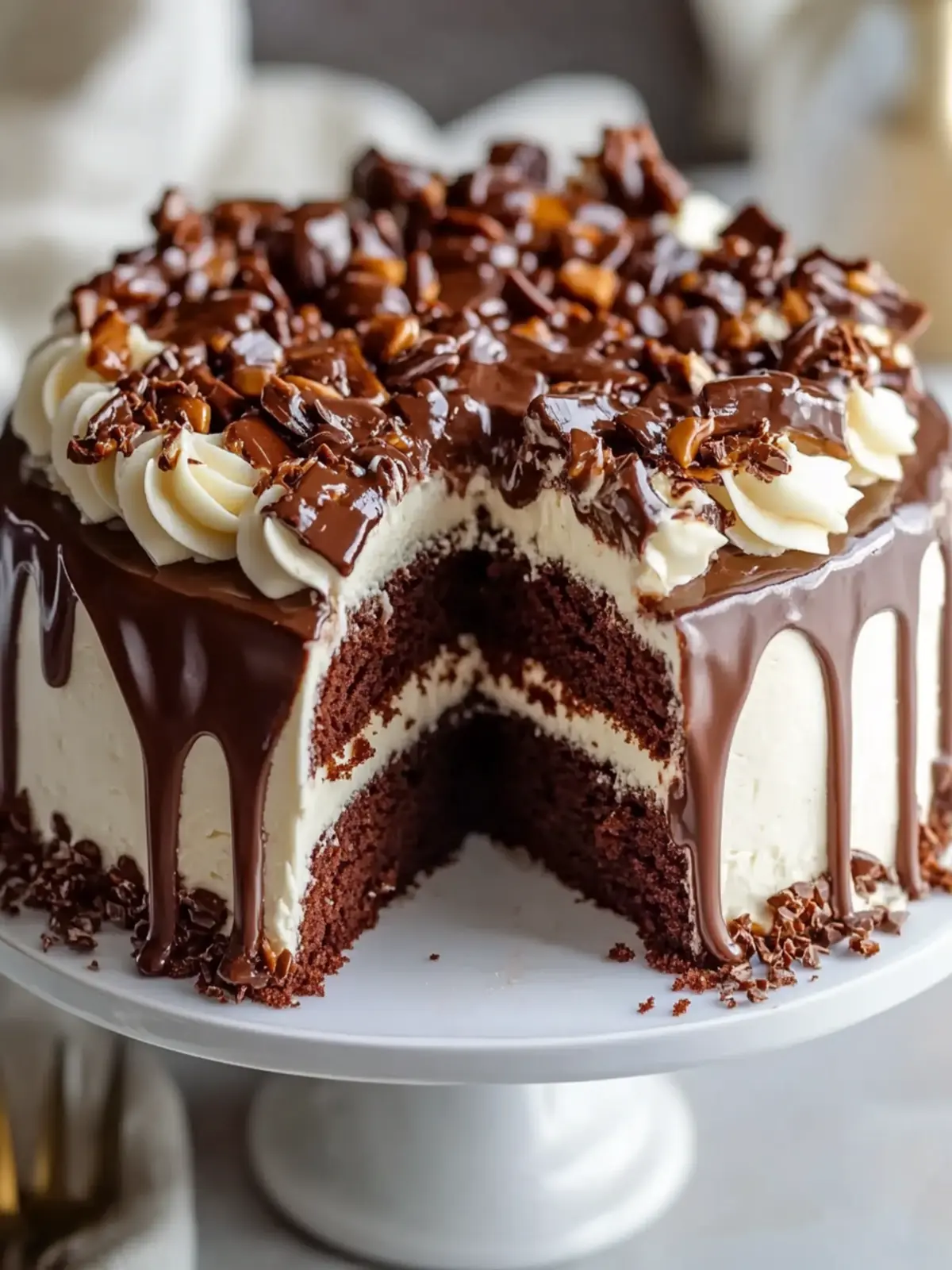 Chocolate Turtle Cake