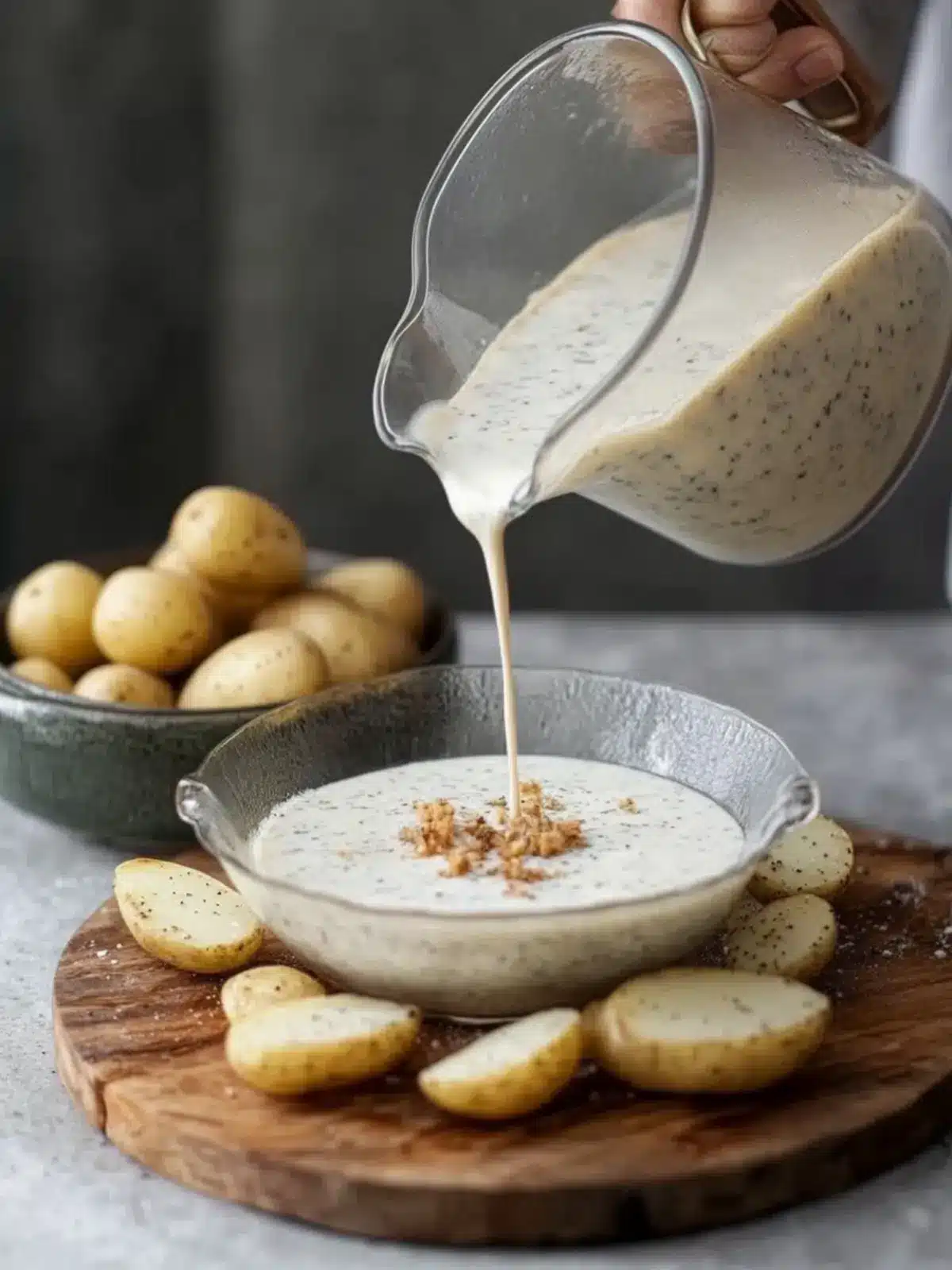 Creamy Pour-Over Over Potatoes for a Comforting Twist 2 creamy pour-over over potatoes