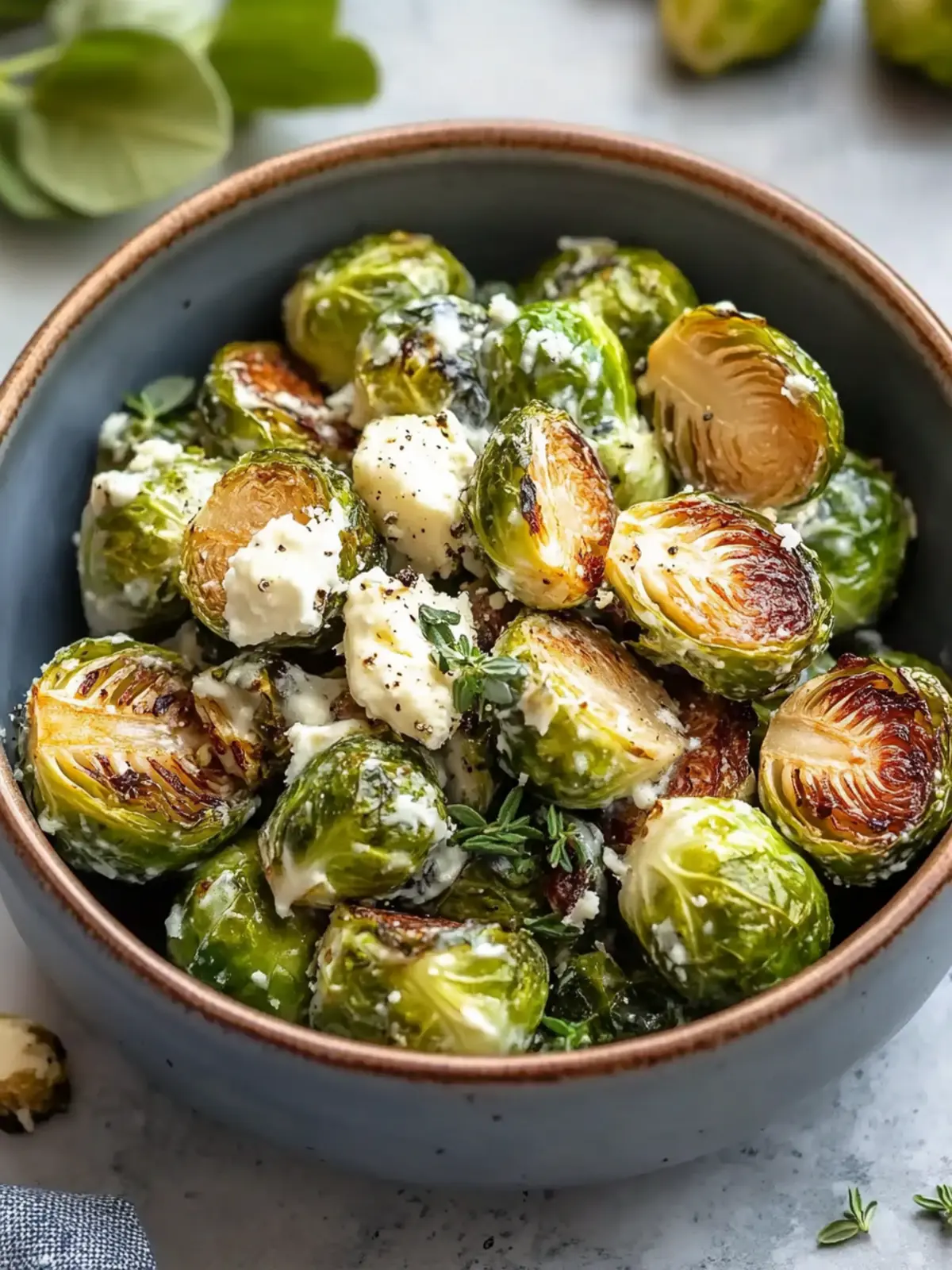 Crispy Brussels Sprouts with Boursin Cheese: A Flavor Explosion 5 Crispy Brussels Sprouts with Boursin Cheese