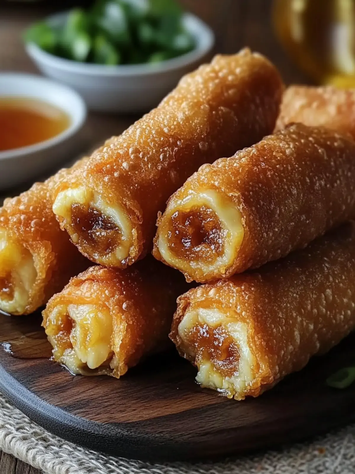 Texas Twinkies Egg Rolls with Honey: Crispy Tex-Mex Bliss 3 Texas Twinkies Egg Rolls with Honey