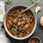 Protein Packed Black Bean and Lentil Soup for Cozy Nights 44 Protein Packed Black Bean and Lentil Soup