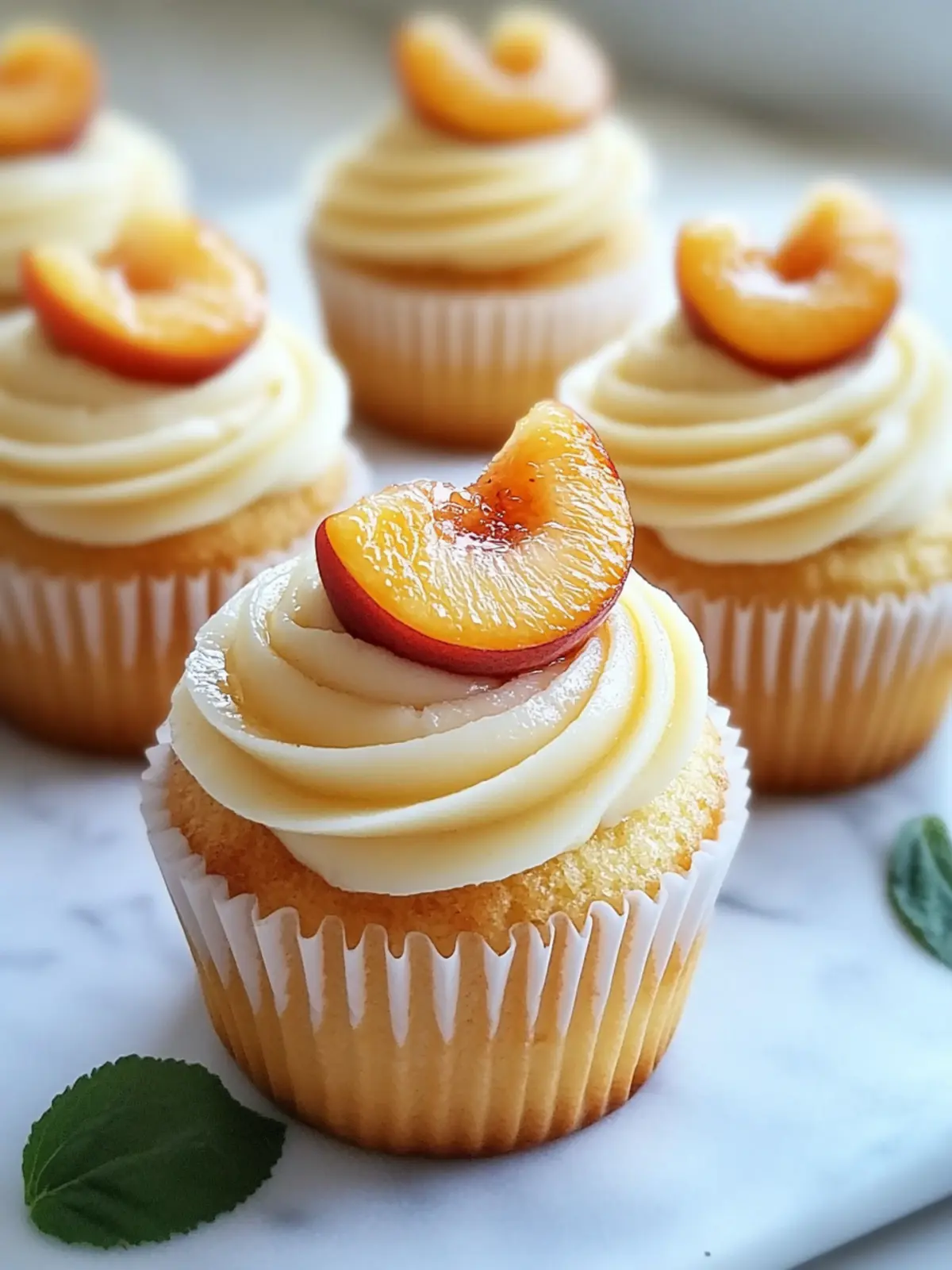 Peach & Honey Cheesecake Cupcakes – Irresistibly Sweet Bliss 3 Peach & Honey Cheesecake Cupcakes – Creamy, Fruity, and Naturally Sweet Mini Desserts