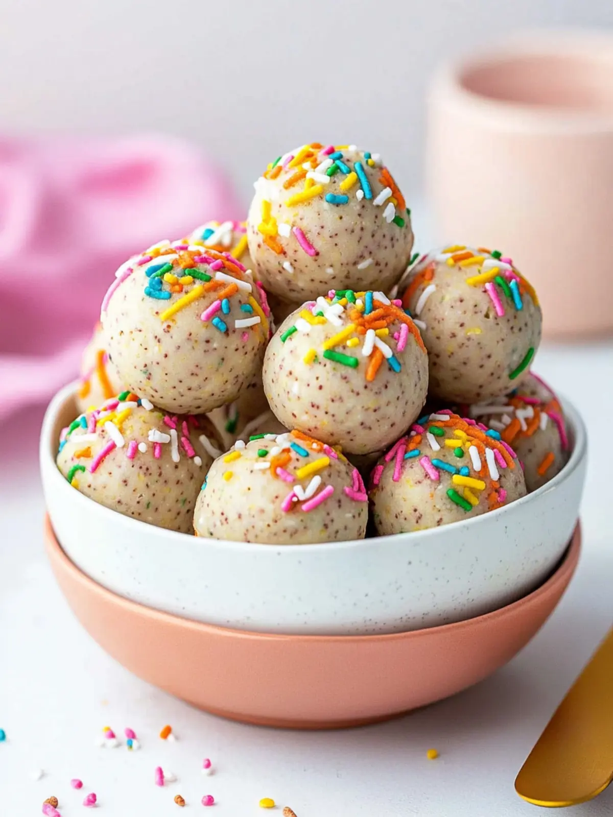 No Bake Cake Batter Protein Balls: Indulge Without Guilt 4 Bake Cake Batter Protein Balls