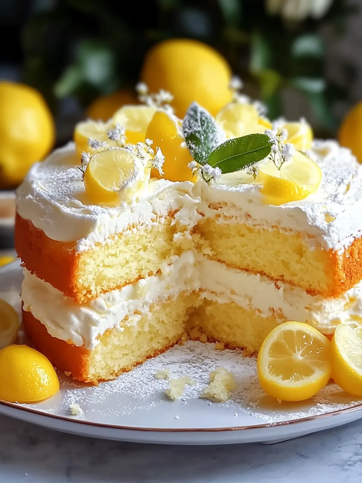Italian Lemon Cream Cake That’s a Slice of Sunshine Delight 2 Italian Lemon Cream Cake